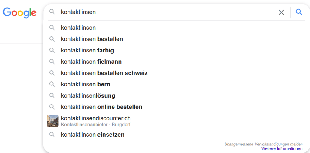 Google Suggest - Keyword Analyse